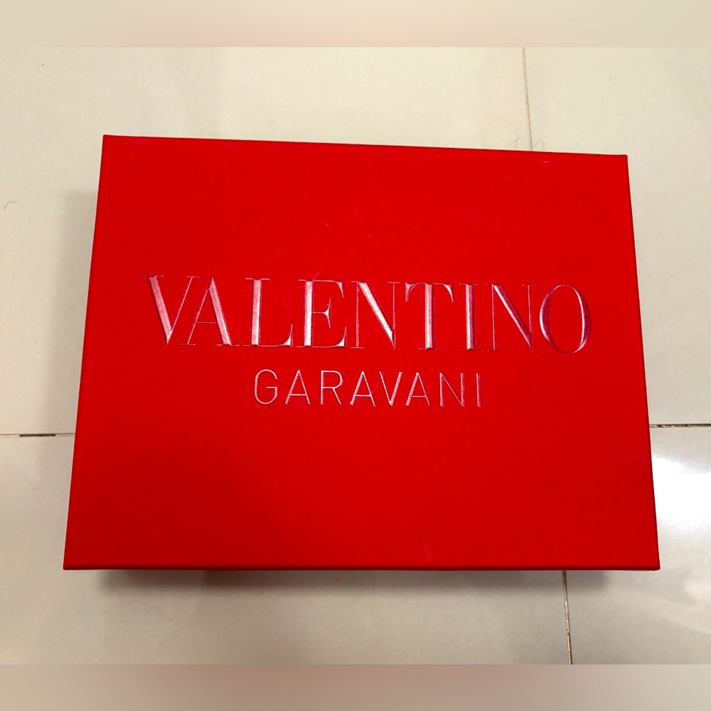empty Valentino Garavani red gift or storage box
